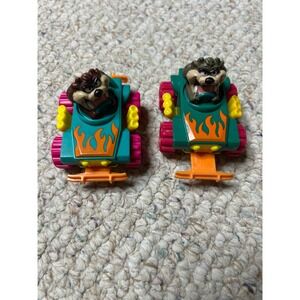 Vintage 1992 Looney Tunes Tasmanian Devil Taz Toy Cars Set Warner Bros 90s Toy